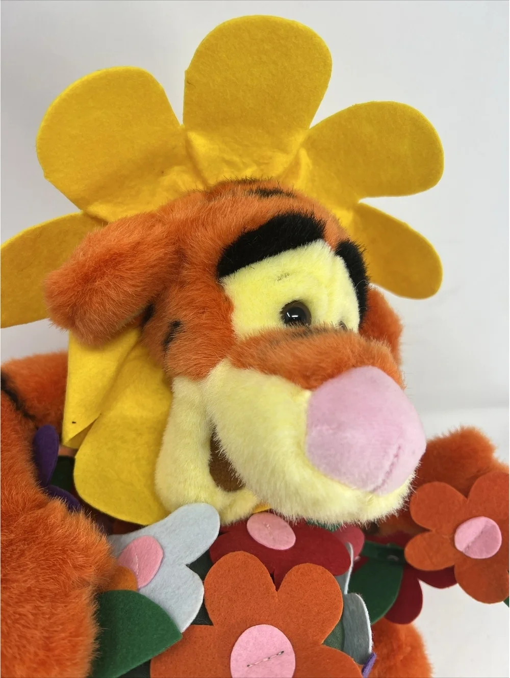 VTG Disney Winnie the Pooh Have A Tiggerific Day TIGGER flower pot PLUSH 12